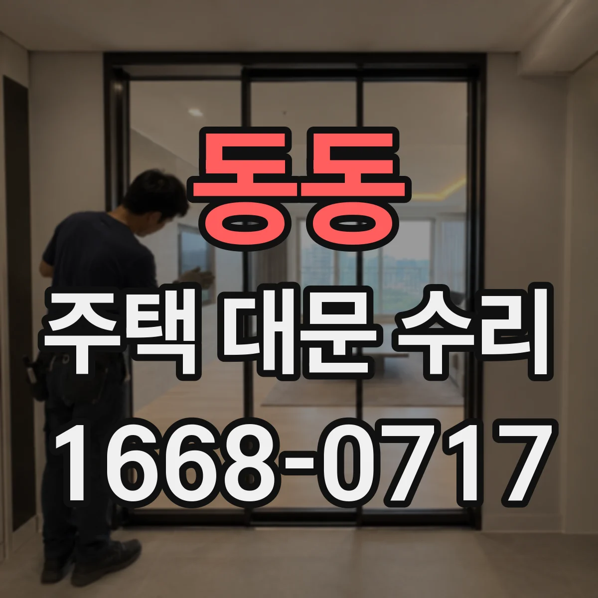 동동 주택 대문 수리
