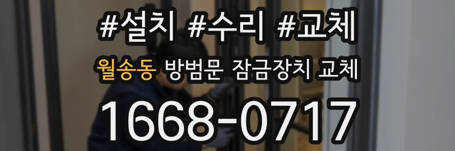 월송동 방범문 잠금장치 교체