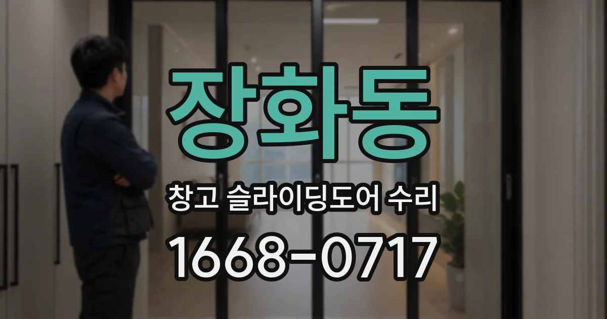 장화동 창고 슬라이딩도어 수리