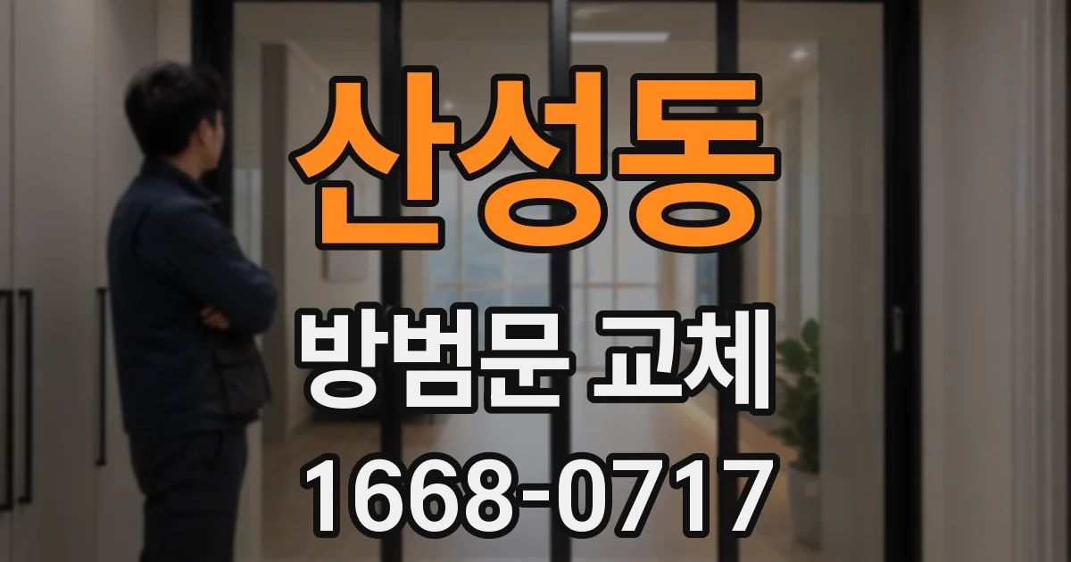 산성동 방범문 교체