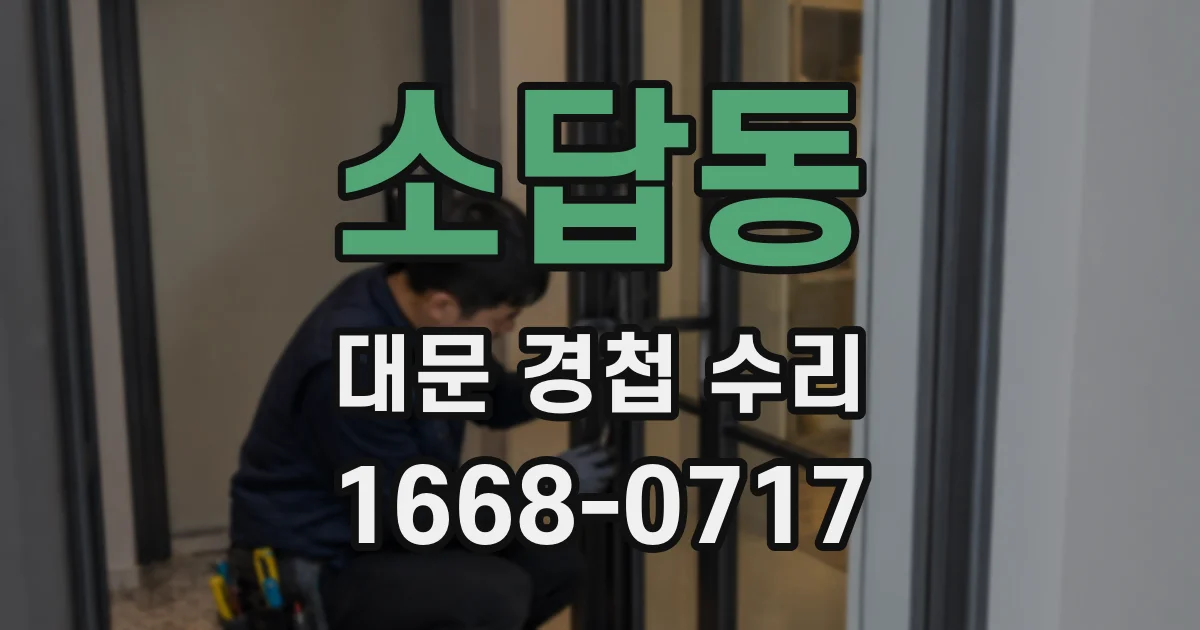 소답동 대문 경첩 수리
