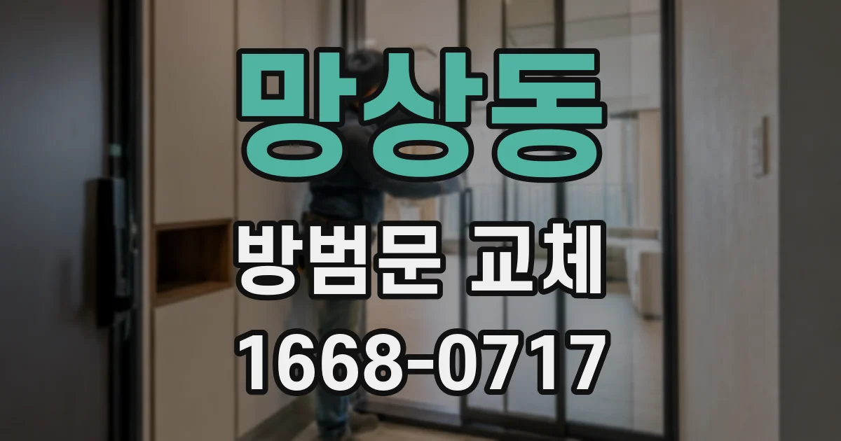 망상동 방범문 교체
