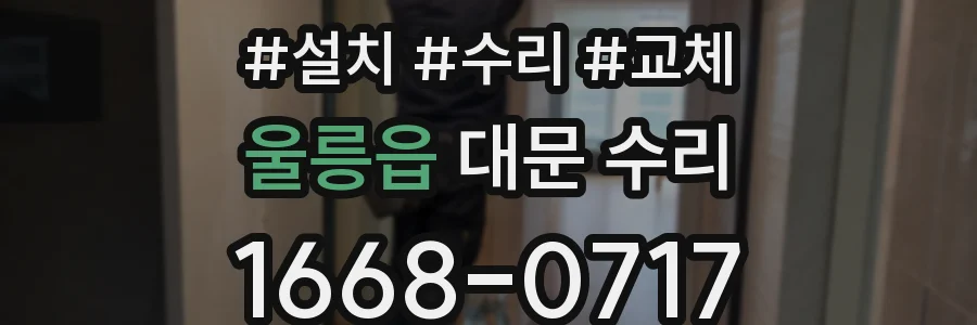 울릉읍 대문 수리