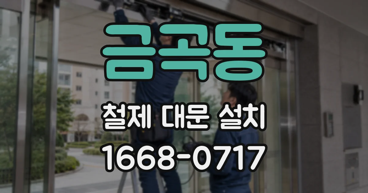 금곡동 철제 대문 설치