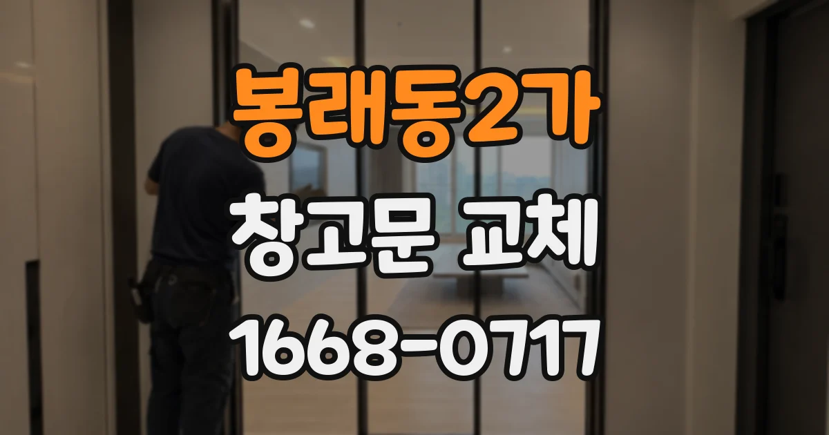 봉래동2가 창고문 교체