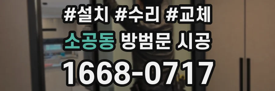 소공동 방범문 시공