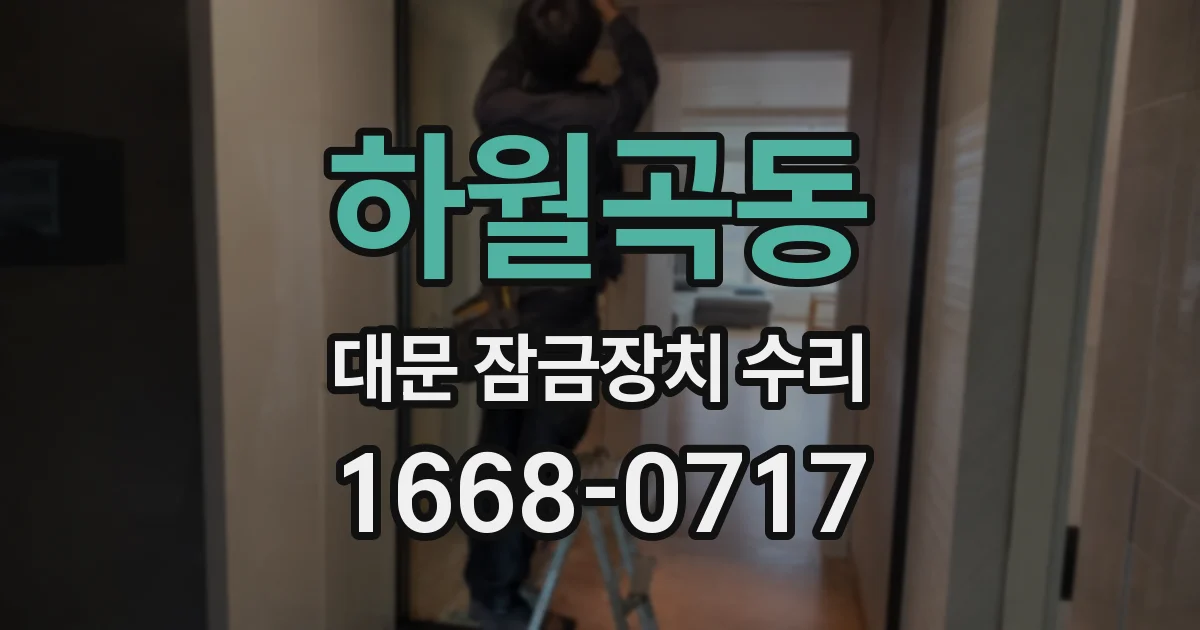 하월곡동 대문 잠금장치 수리