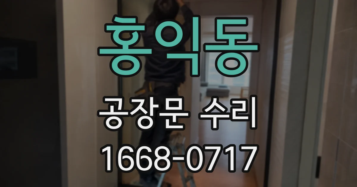 홍익동 공장문 수리