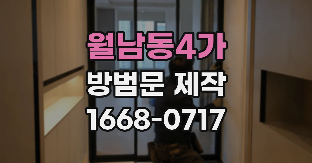월남동4가 방범문 제작