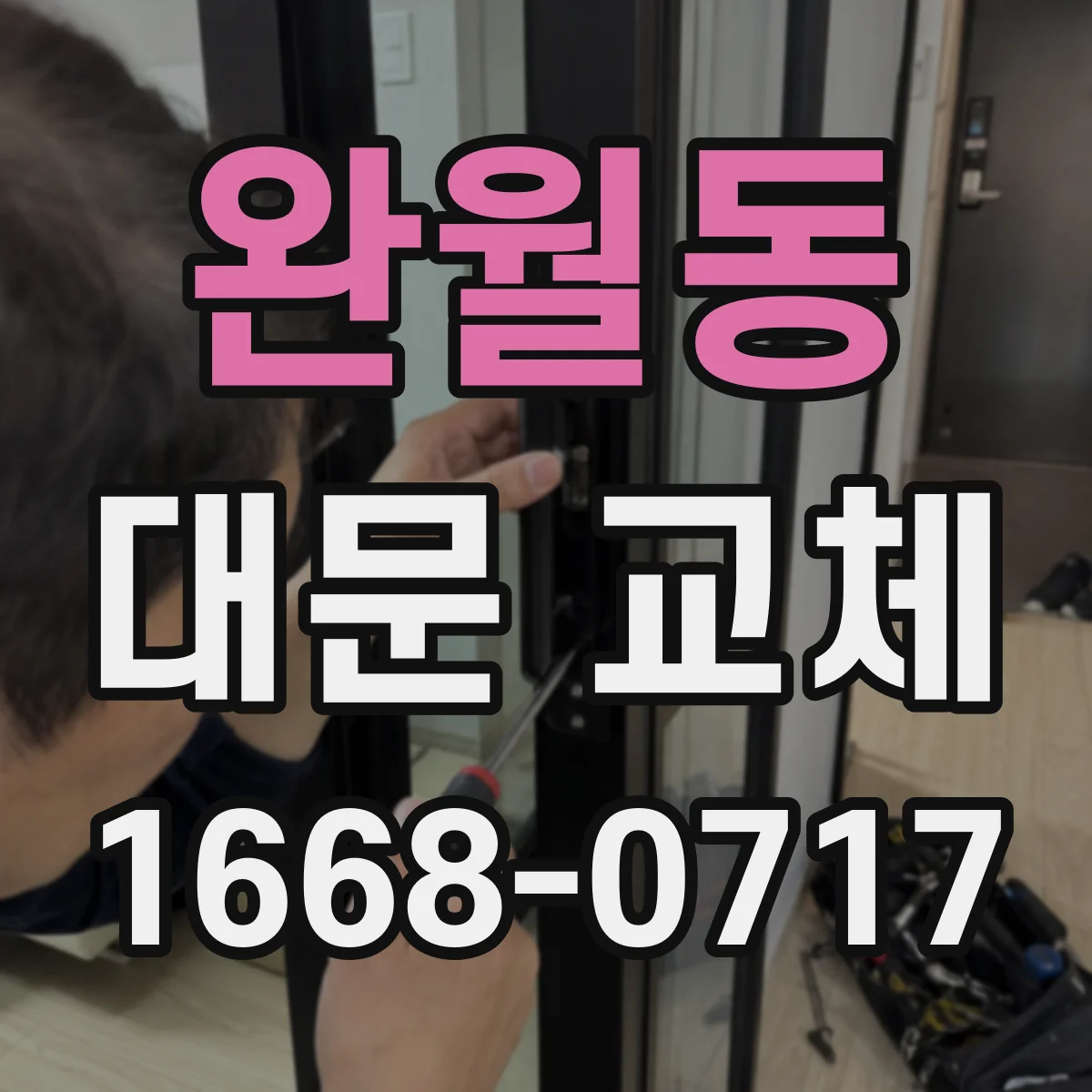 완월동 대문 교체