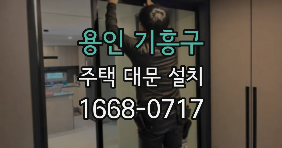용인 기흥구 주택 대문 설치
