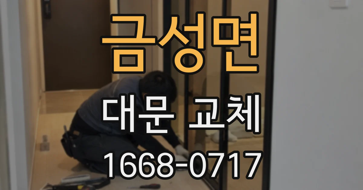 금성면 대문 교체