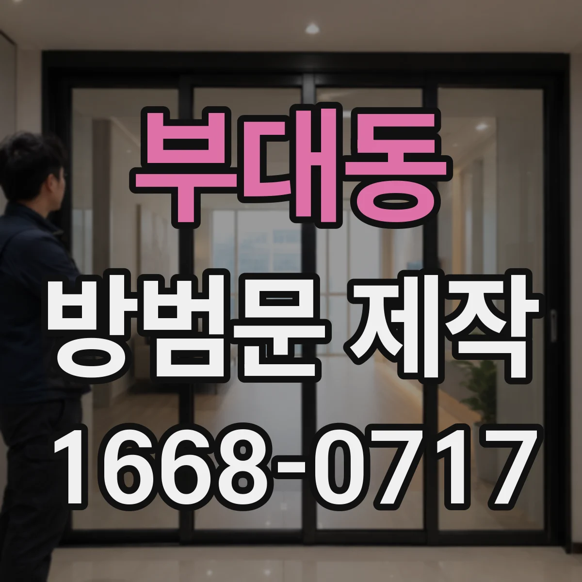 부대동 방범문 제작