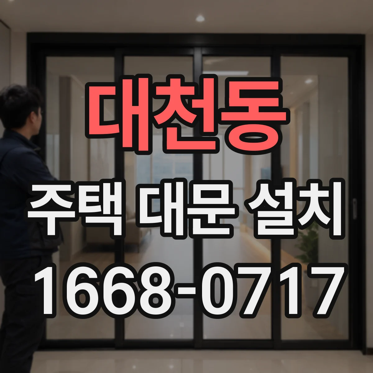 대천동 주택 대문 설치