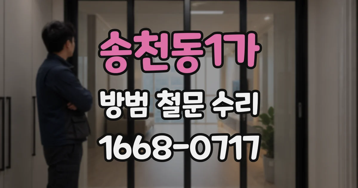 송천동1가 방범 철문 수리