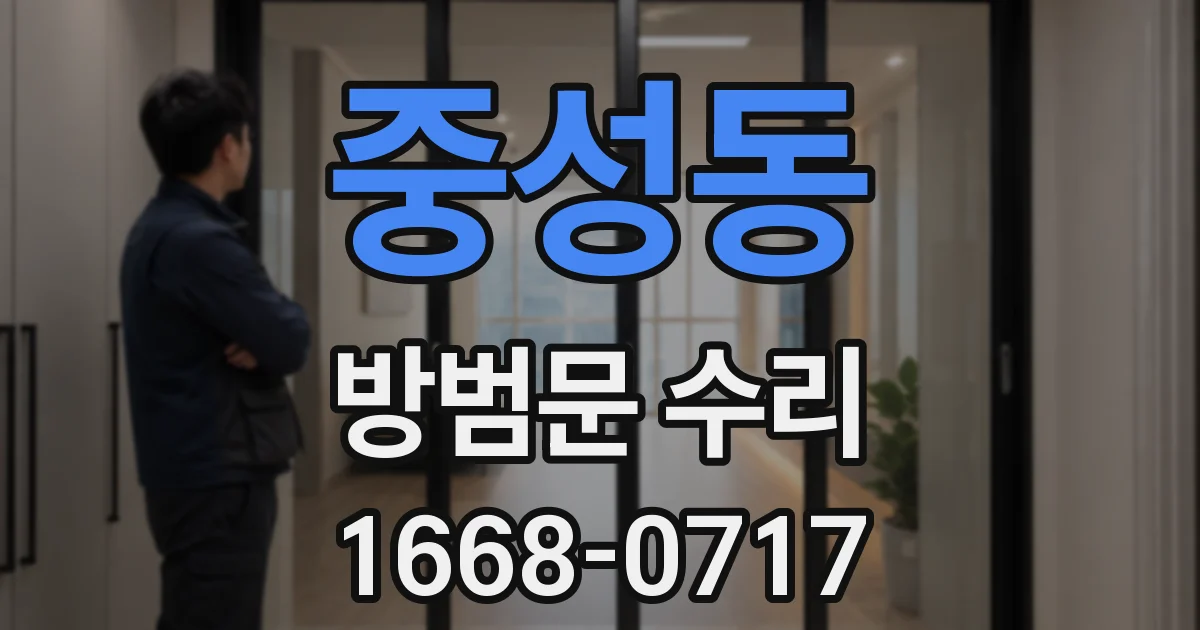 중성동 방범문 수리