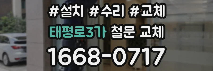 태평로3가 철문 교체