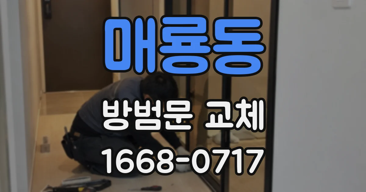 매룡동 방범문 교체