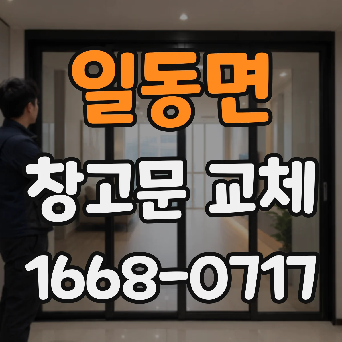 일동면 창고문 교체