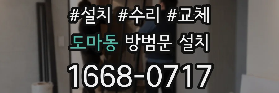 도마동 방범문 설치