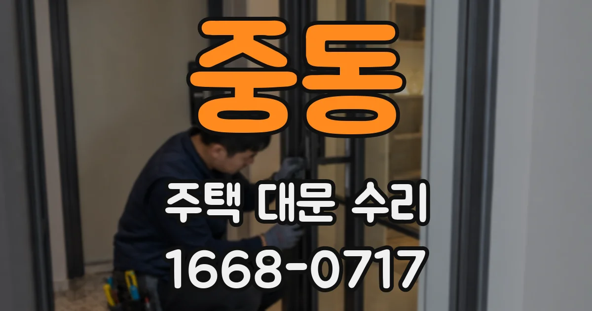 중동 주택 대문 수리