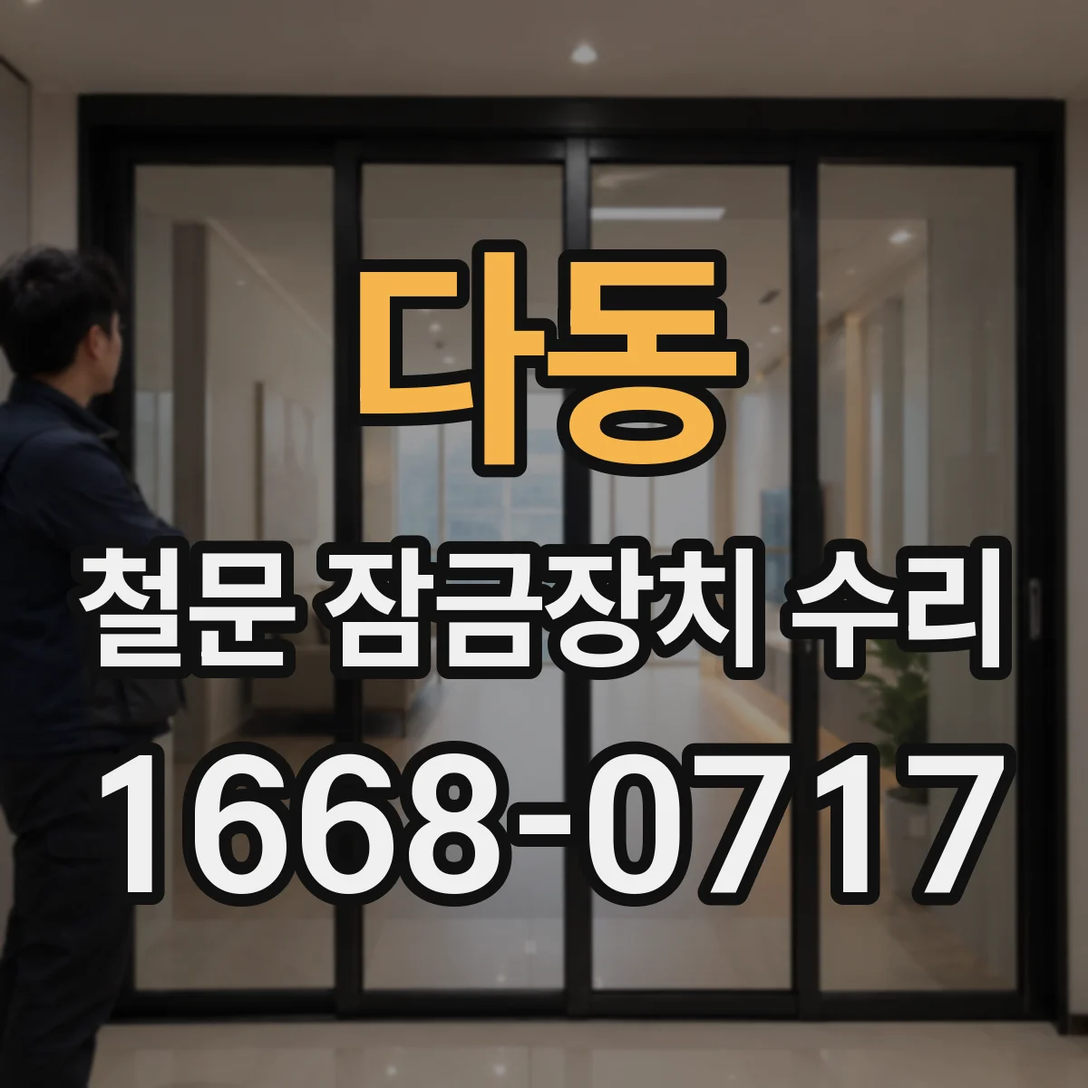 다동 철문 잠금장치 수리