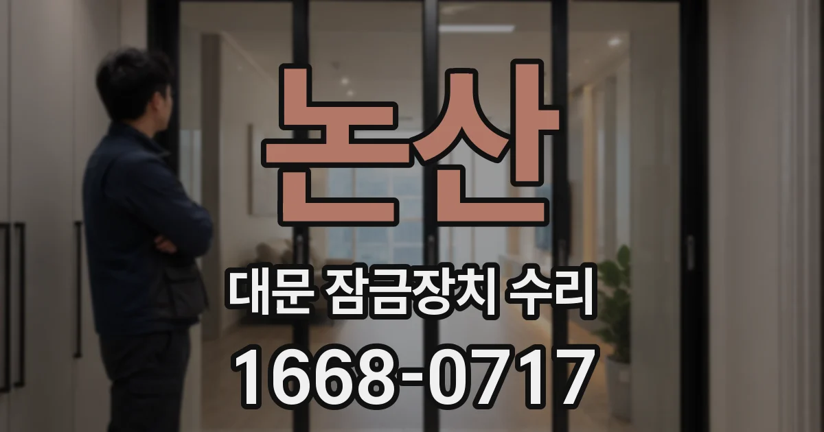 논산 대문 잠금장치 수리