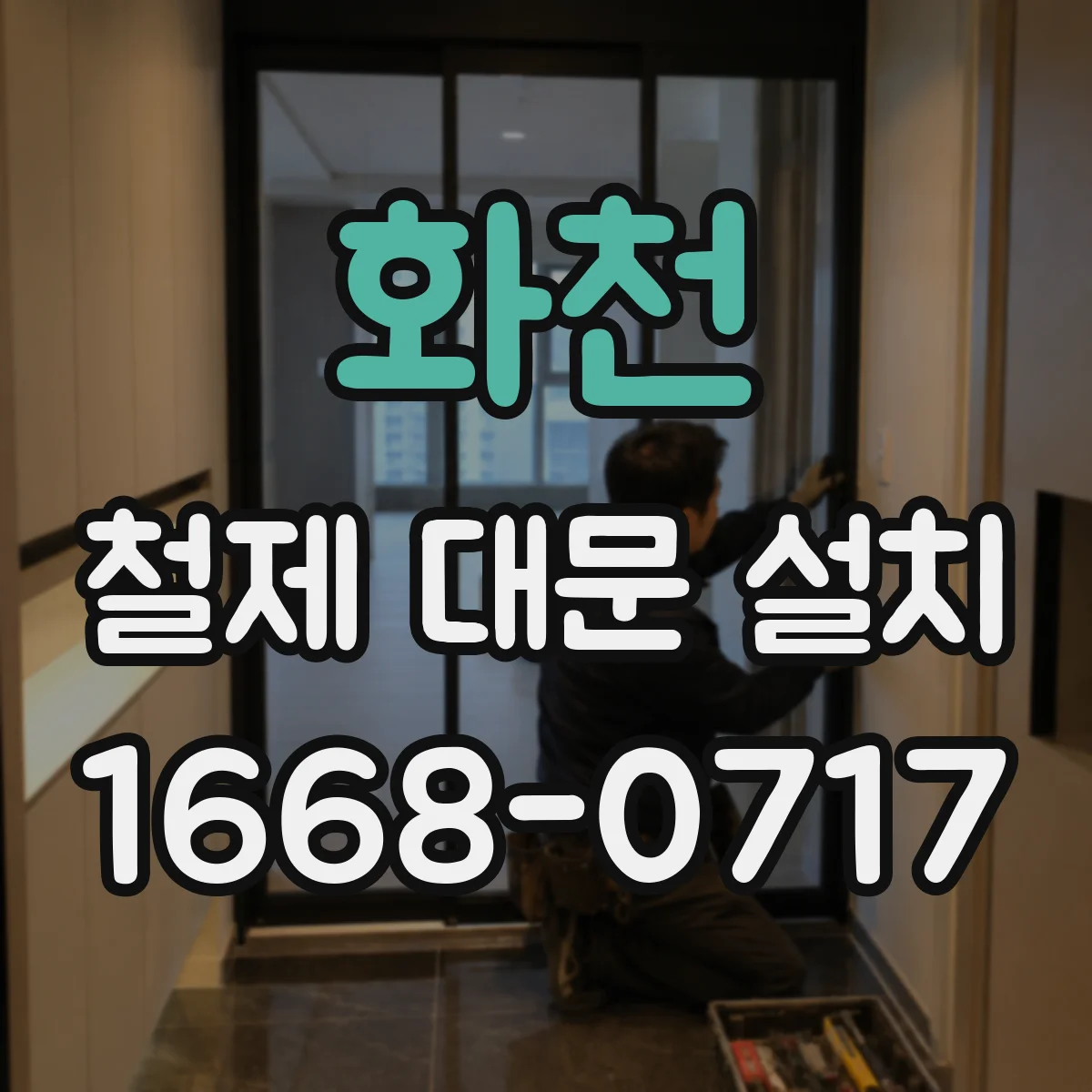 화천 철제 대문 설치