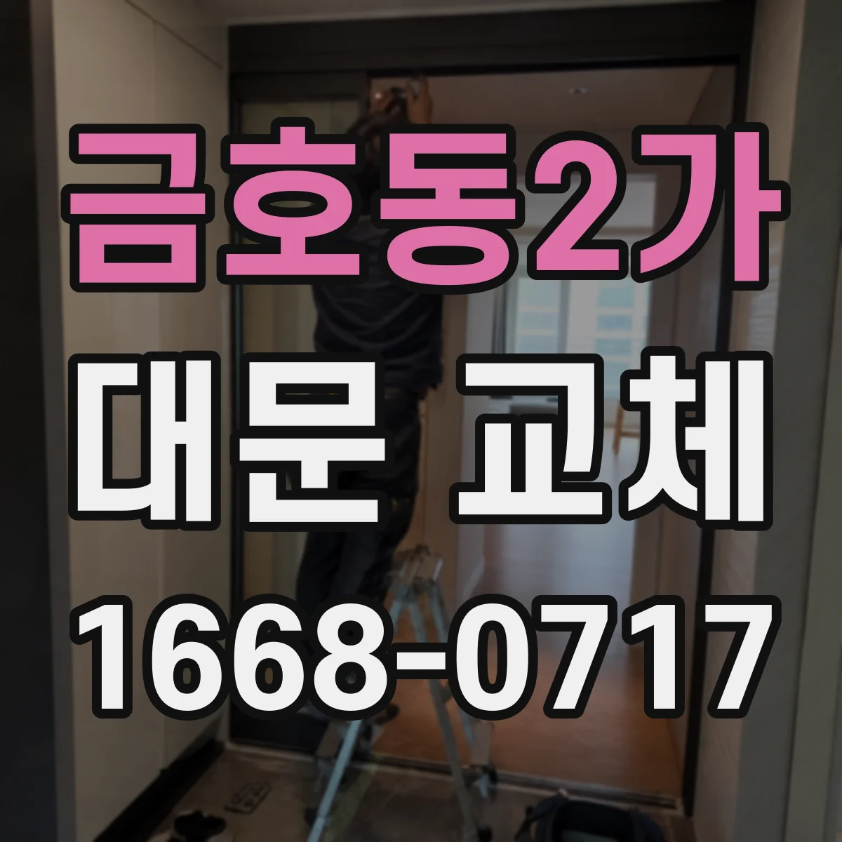 금호동2가 대문 교체