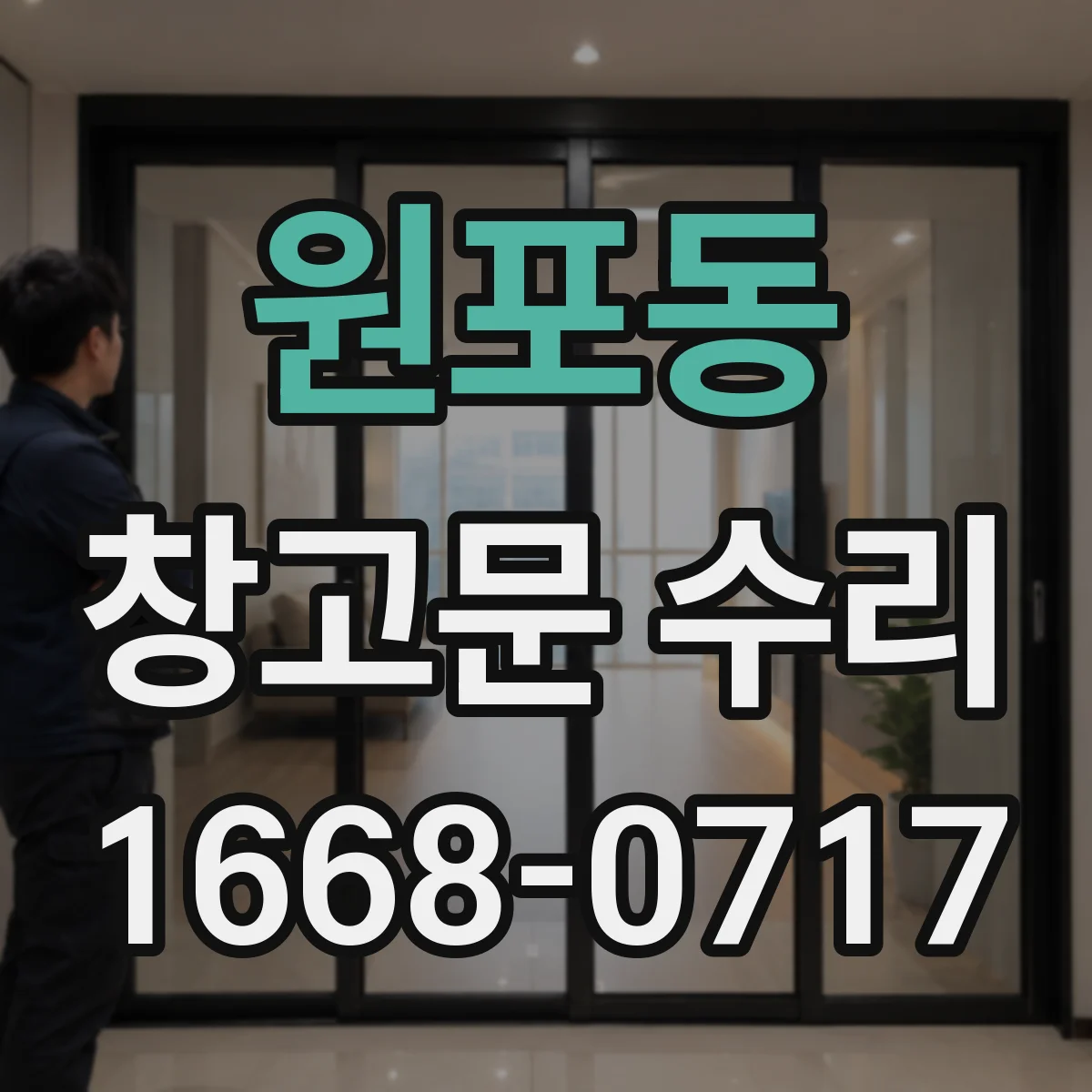 원포동 창고문 수리