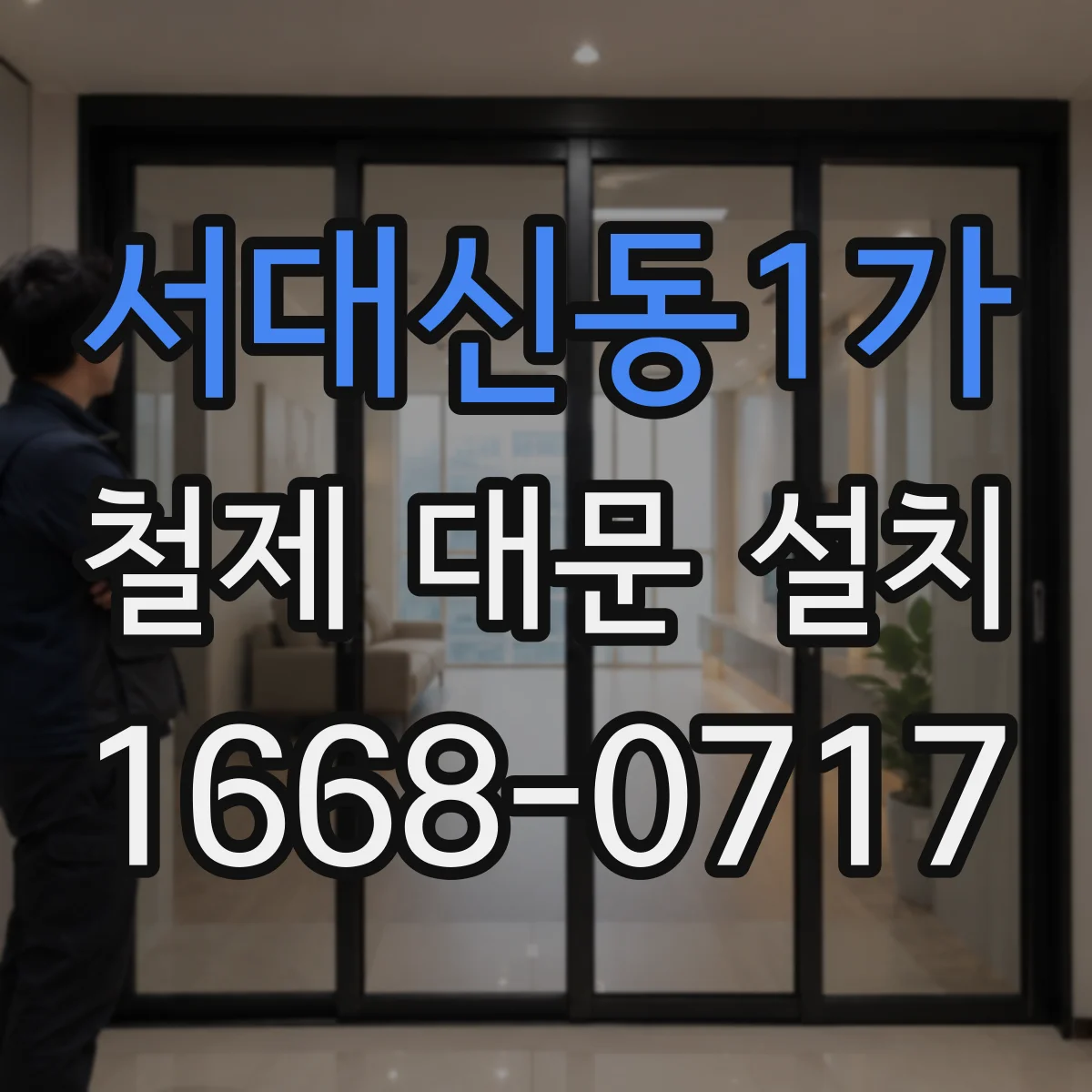 서대신동1가 철제 대문 설치