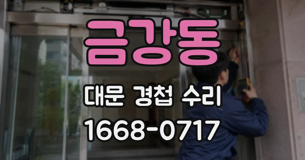 금강동 대문 경첩 수리