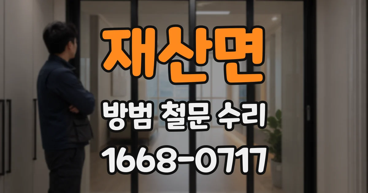 재산면 방범 철문 수리