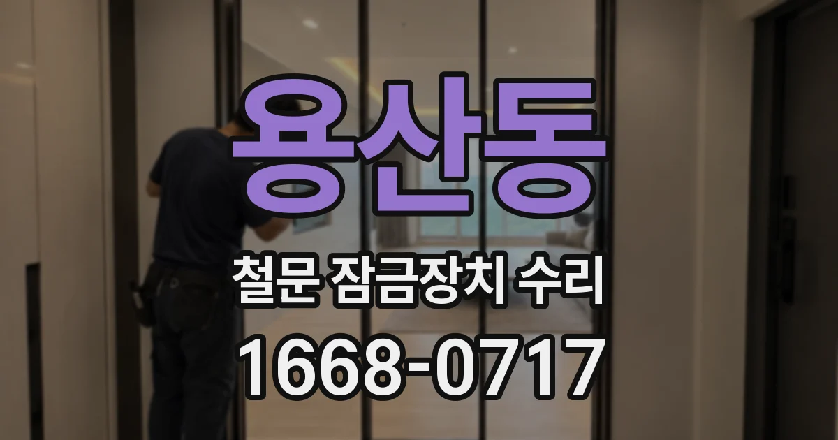 용산동 철문 잠금장치 수리