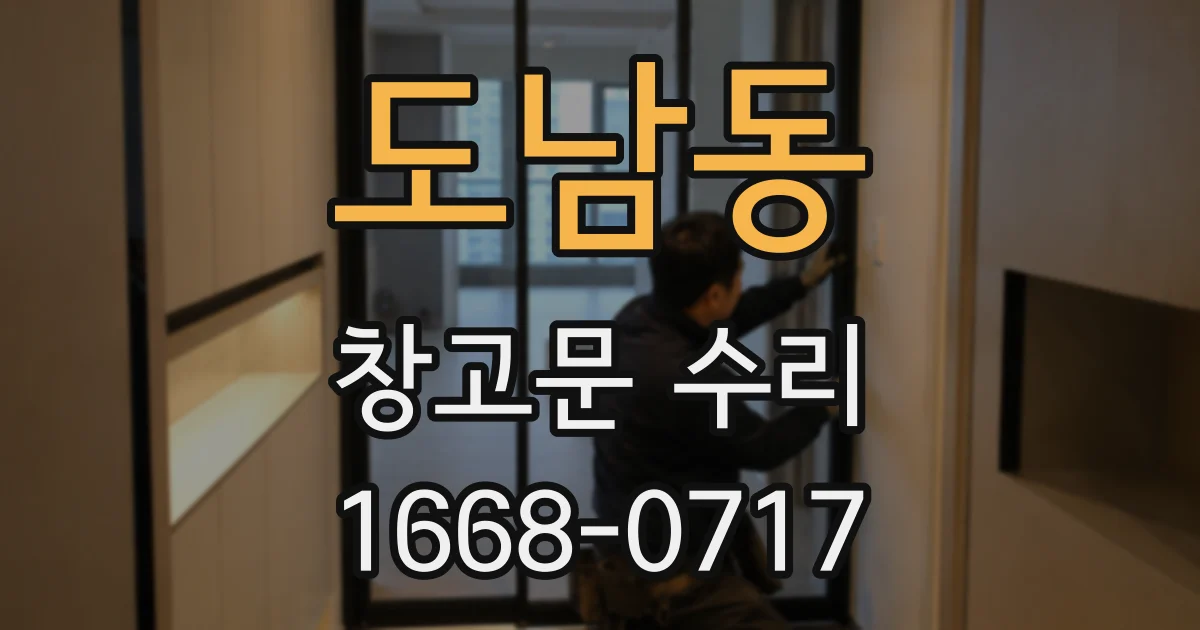 도남동 창고문 수리