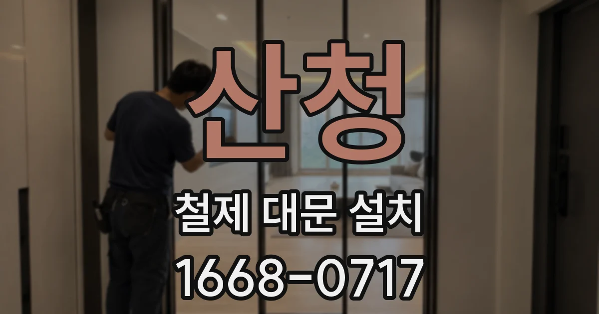 산청 철제 대문 설치