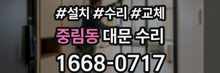 중림동 대문 수리