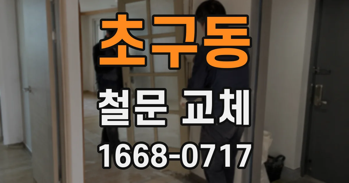 초구동 철문 교체