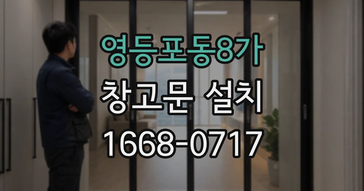 영등포동8가 창고문 설치