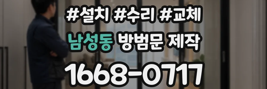 남성동 방범문 제작