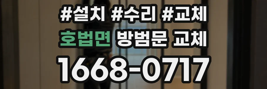 호법면 방범문 교체