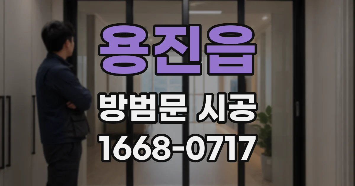 용진읍 방범문 시공