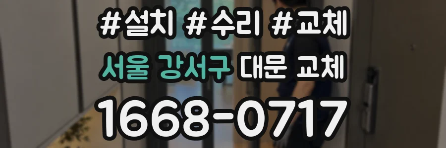 서울 강서구 대문 교체