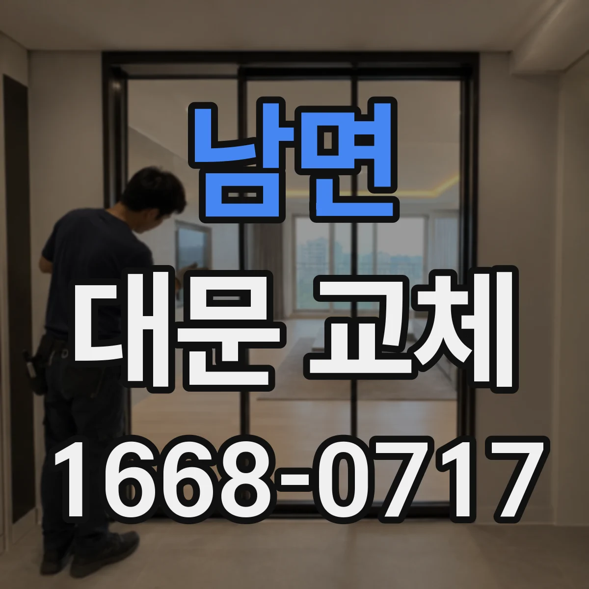 남면 대문 교체
