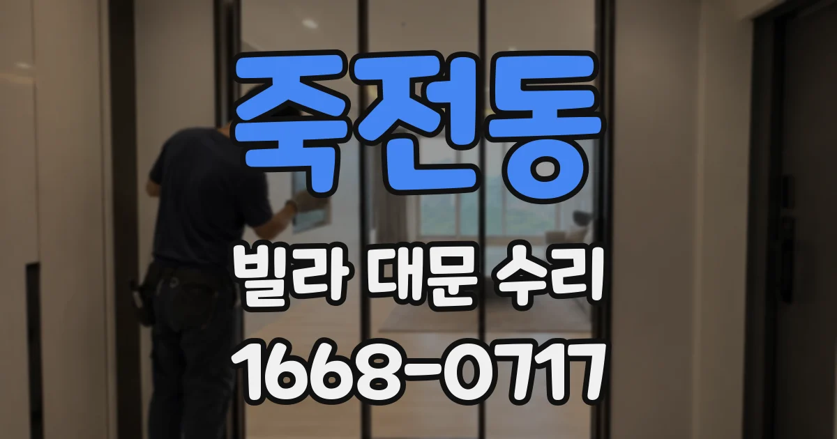 죽전동 빌라 대문 수리