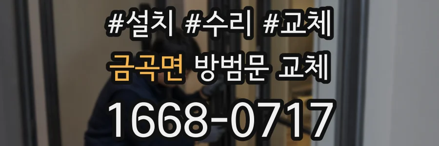 금곡면 방범문 교체