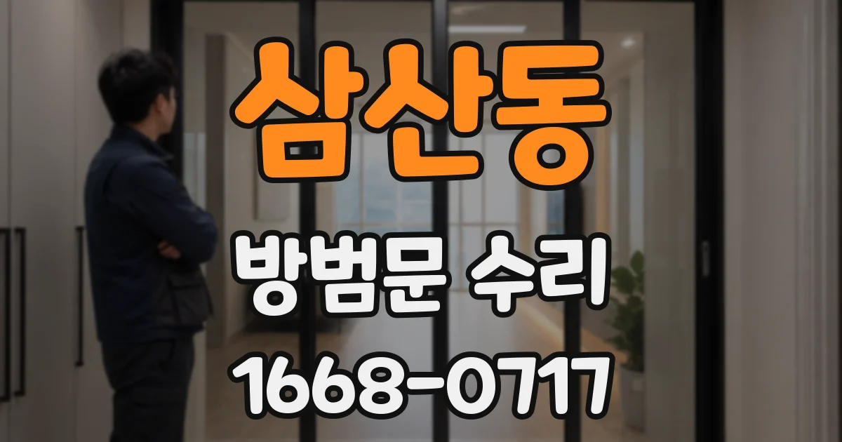 삼산동 방범문 수리