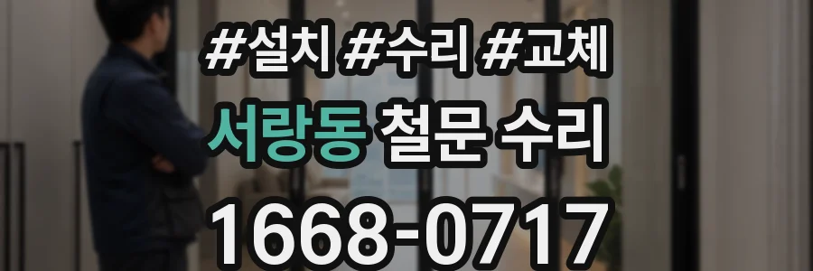 서랑동 철문 수리