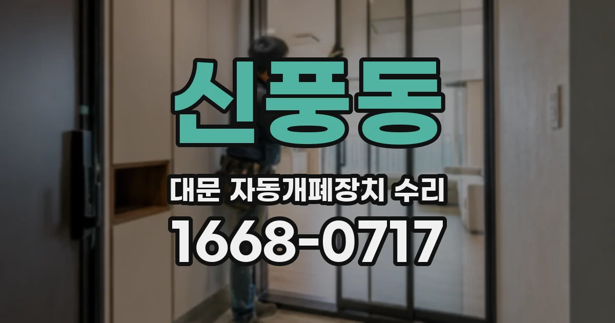 신풍동 대문 자동개폐장치 수리