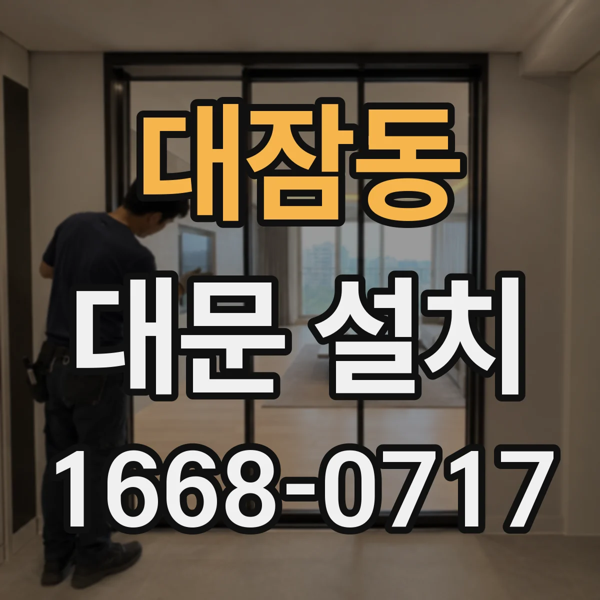 대잠동 대문 설치